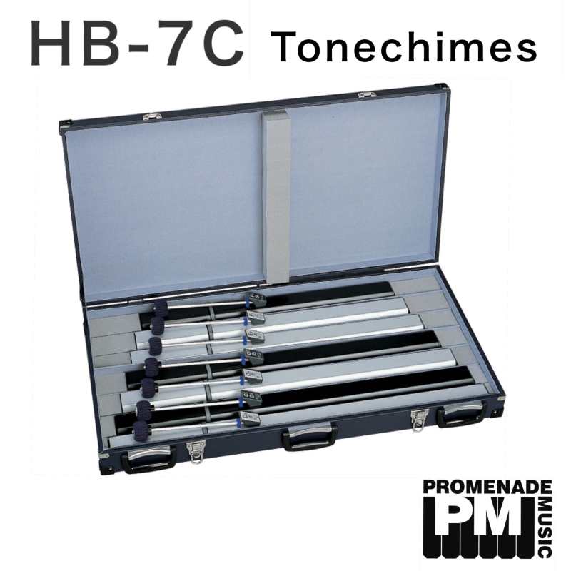 Suzuki HB7C 4.5th octave Chromatic Tonechimes Extension Set with Hardcase to go with Suzuki HB250, HB120A and HB120B ..... 7-notes from low f#3 down to c3 [hb-7c]