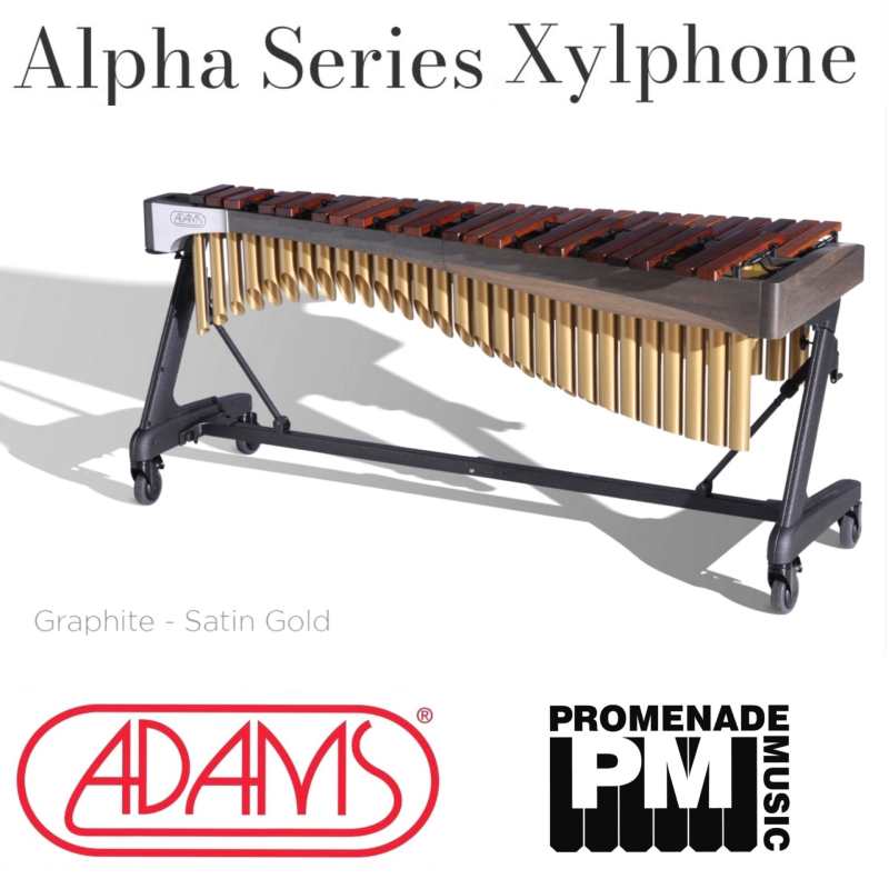Adams XAHA40 Alpha Series 4-octave Xylophone with 48mm Honduran Rosewood Bars, Apex Frame, Cover & Mallets [A = 442 Hz quint tuned] - Image 9