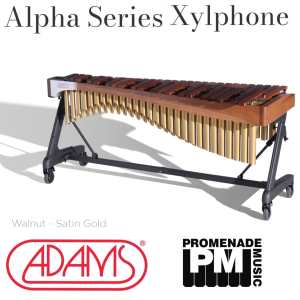 Adams XAHA40 Alpha Series 4-octave Xylophone with 48mm Honduran Rosewood Bars, Apex Frame, Cover & Mallets [A = 442 Hz quint tuned]