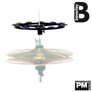 Beverley HHT-1 Hi-Hat Tambourine ..... 6-inch hi-hat tambourine with 8 nickel-plated jingles [HHT1]