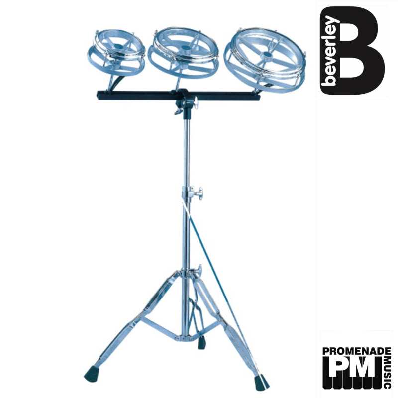 Beverley RT-3 Roto Tom Set with Stand ..... with 6", 8" and 10" roto toms and double braced [RT3]