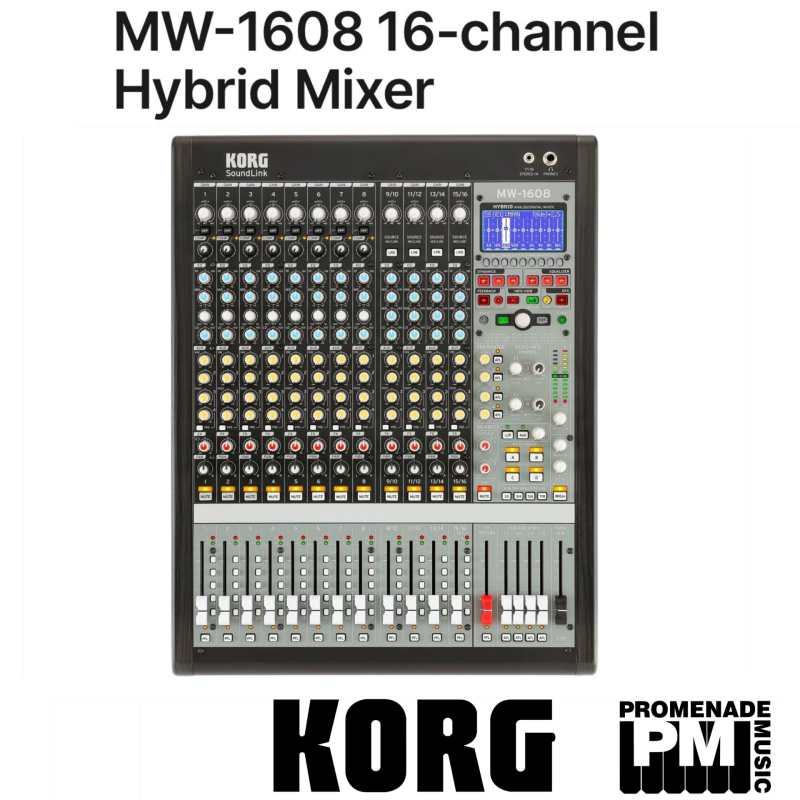 Korg MW1608 Hybrid Analog Digital Mixer (MW-1608)