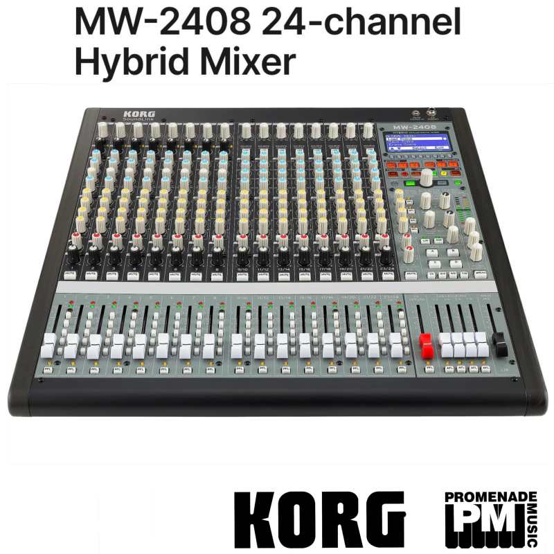 Korg MW2408 Hybrid Analog Digital Mixer (MW-2408) - Image 2