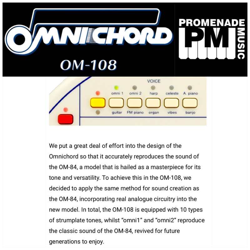 Suzuki OM108 Omnichord (OM-108) - Image 8