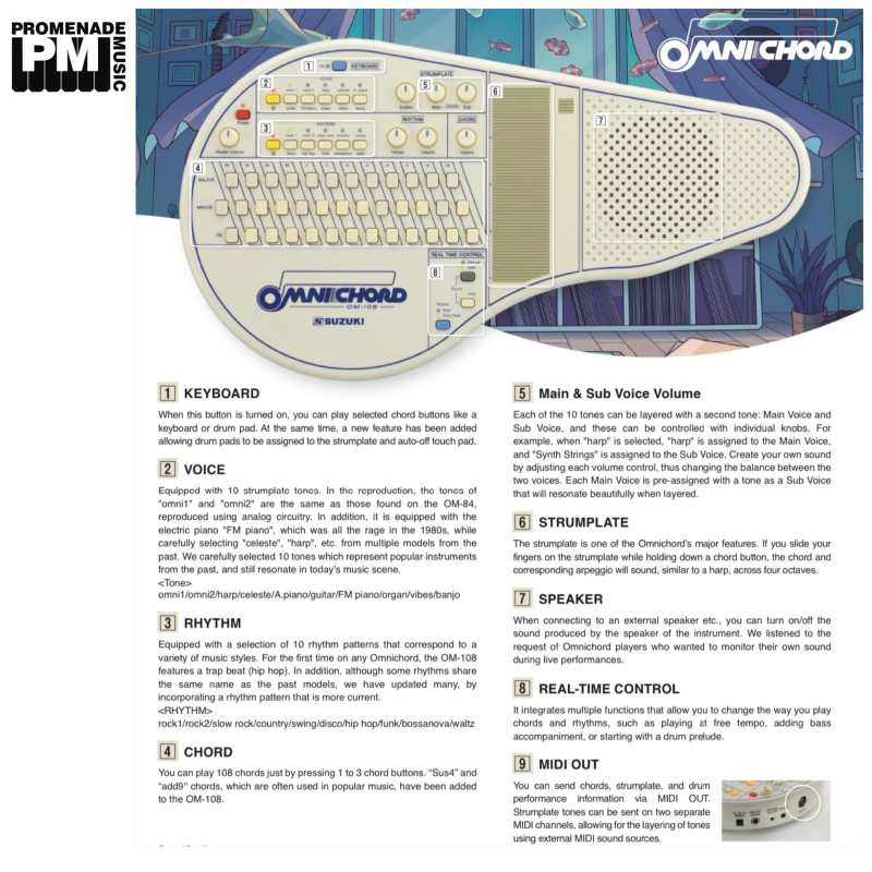 Suzuki OM108 Omnichord (OM-108) - Image 16