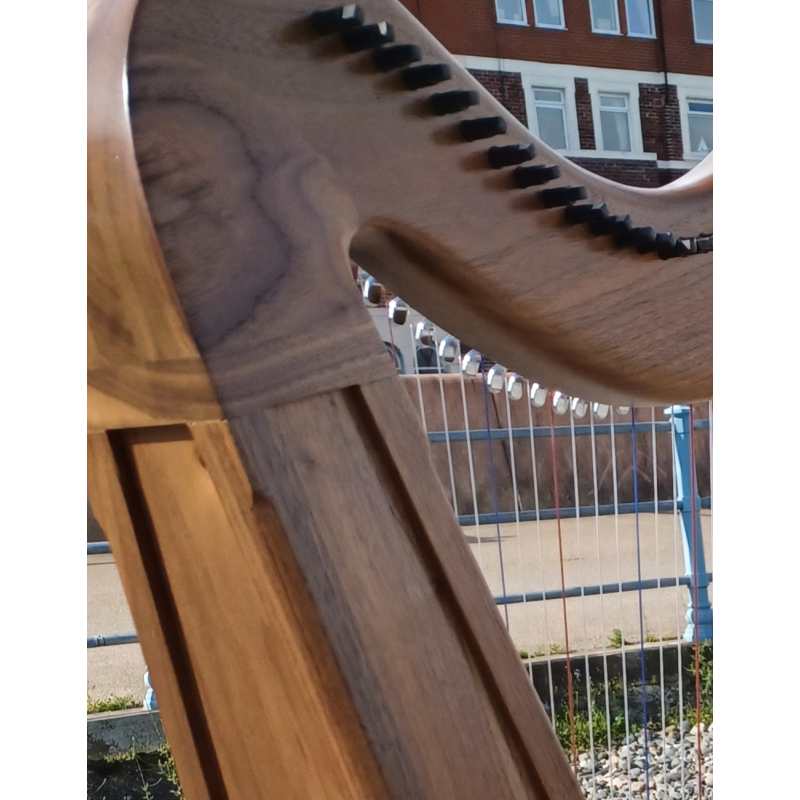 Stoney End Lorraine Floor Harp with Wooden Plinth and Gigbag (29-string 4-octave high headed harp that’s handmade in the USA - GX60044) - Image 24