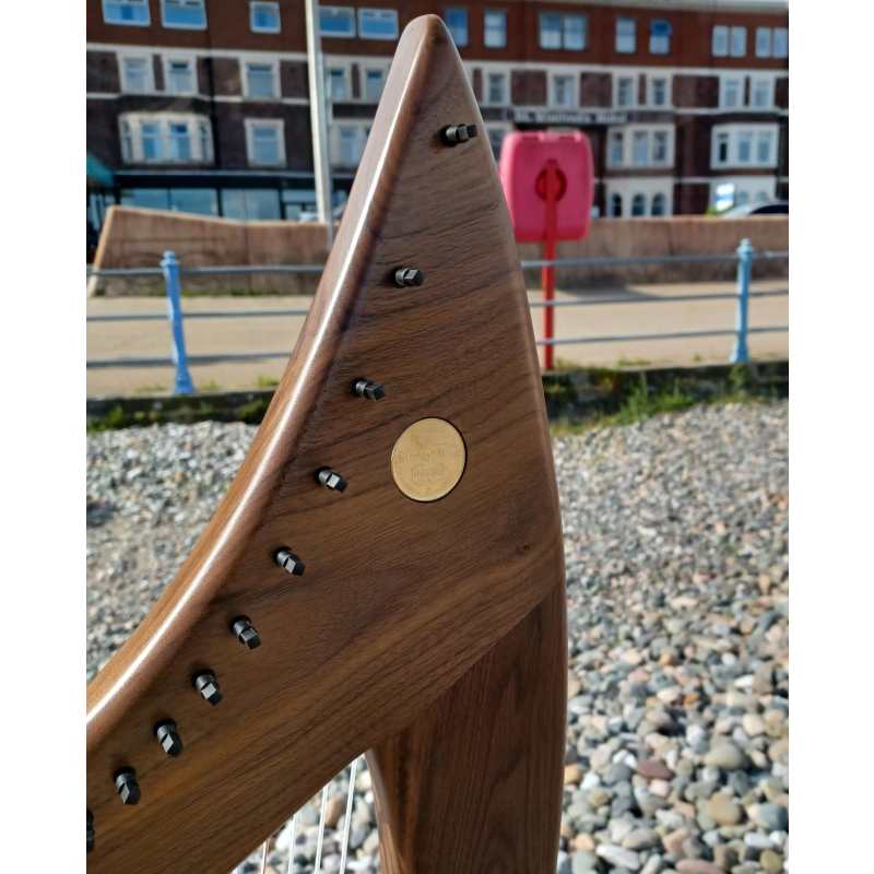 Stoney End Lorraine Floor Harp with Wooden Plinth and Gigbag (29-string 4-octave high headed harp that’s handmade in the USA - GX60044) - Image 26