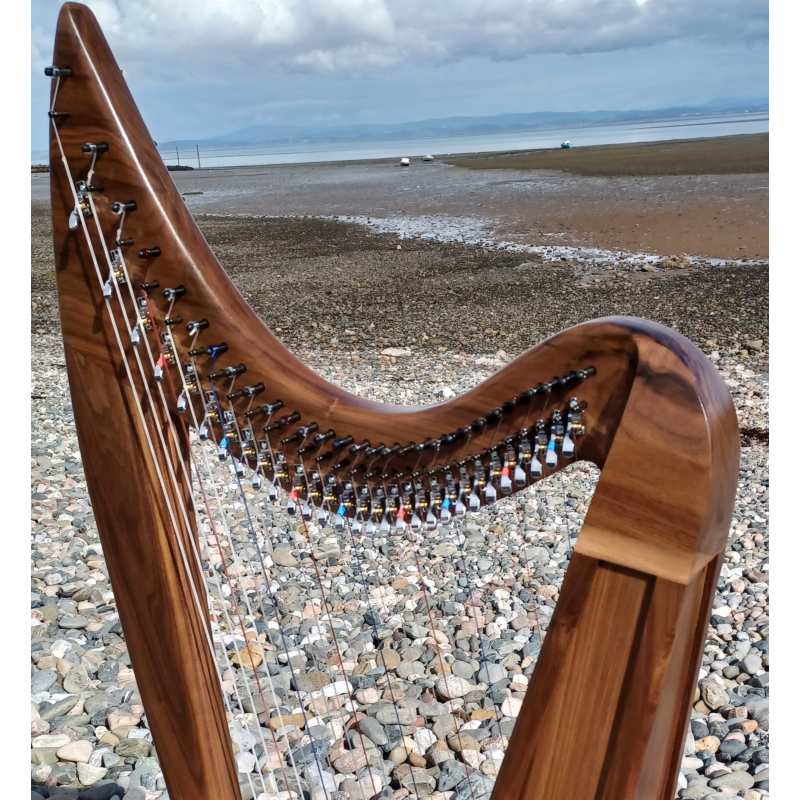 Stoney End Lorraine Floor Harp with Wooden Plinth and Gigbag (29-string 4-octave high headed harp that’s handmade in the USA - GX60044) - Image 28