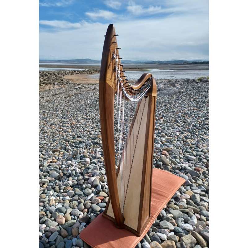 Stoney End Lorraine Floor Harp with Wooden Plinth and Gigbag (29-string 4-octave high headed harp that’s handmade in the USA - GX60044) - Image 30