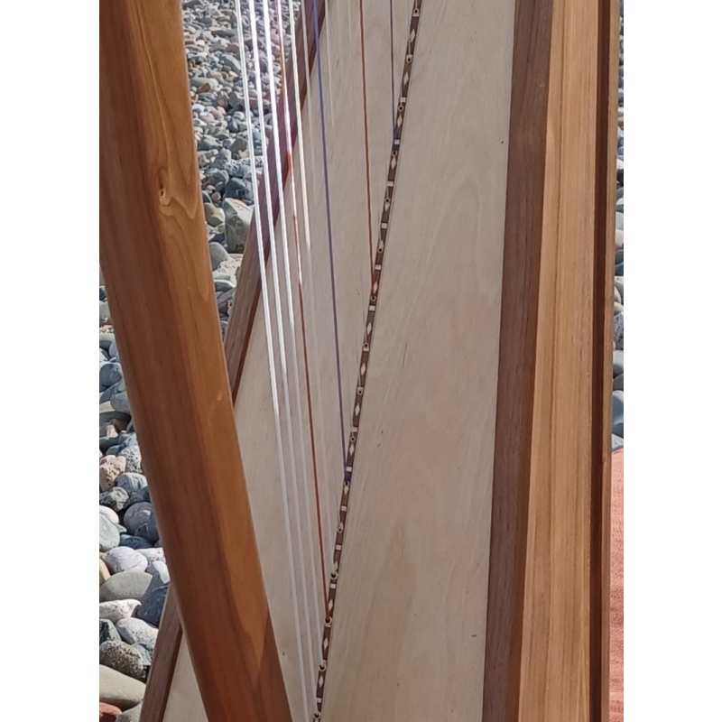 Stoney End Lorraine Floor Harp with Wooden Plinth and Gigbag (29-string 4-octave high headed harp that’s handmade in the USA - GX60044) - Image 3