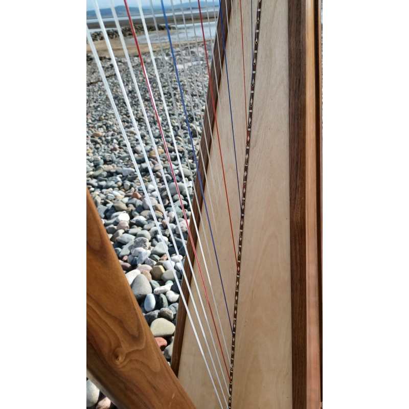 Stoney End Lorraine Floor Harp with Wooden Plinth and Gigbag (29-string 4-octave high headed harp that’s handmade in the USA - GX60044) - Image 5