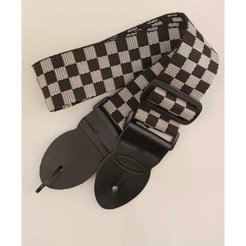 Levin 2" Webbing Guitar Strap in Chequered (LS-G-W-200-CHEQUERED) - Image 9