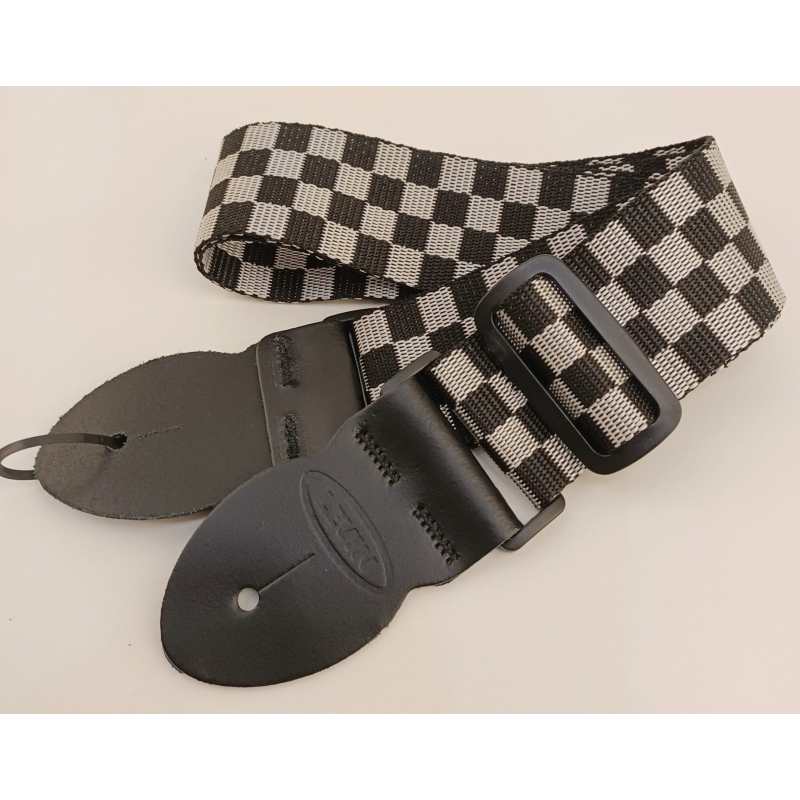 Levin 2" Webbing Guitar Strap in Chequered (LS-G-W-200-CHEQUERED) - Image 3
