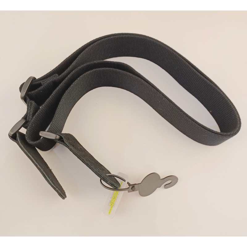 Levin 2" Webbing Guitar Strap in Cotton BLACK (LS-G-W-200-COTTON-BLACK) - Image 3