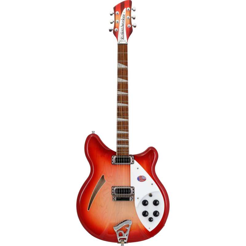 Rickenbacker 360 Deluxe Semi Hollow Electric Guitar, Fireglo - Image 3