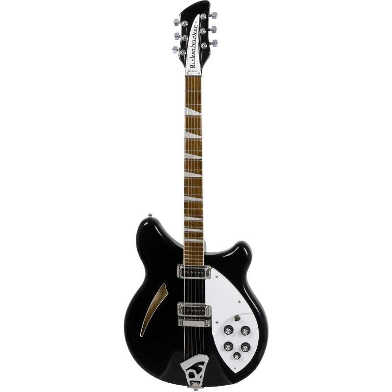 Rickenbacker 360 Deluxe Semi Hollow Electric Guitar, Jetglo - Image 2