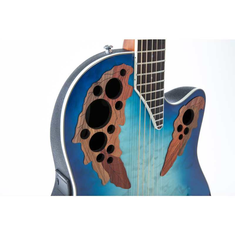 Ovation CE48P Celebrity Elite Plus Super Shallow, Regal to Natural (Blue) - Image 2