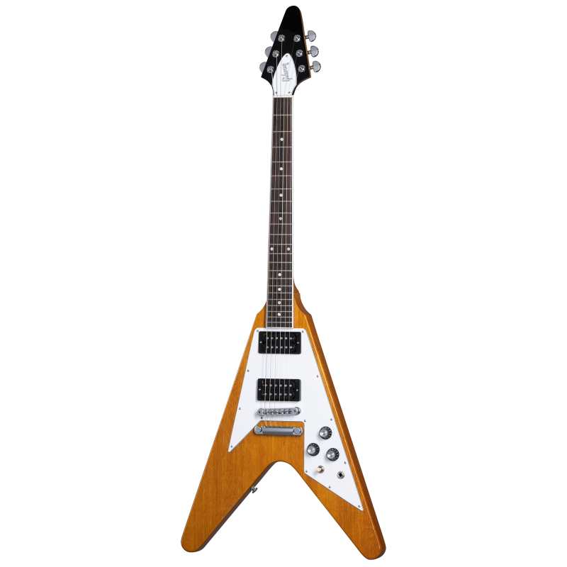 Gibson 70s Flying V in Antique Natural with Hardcase - Image 2