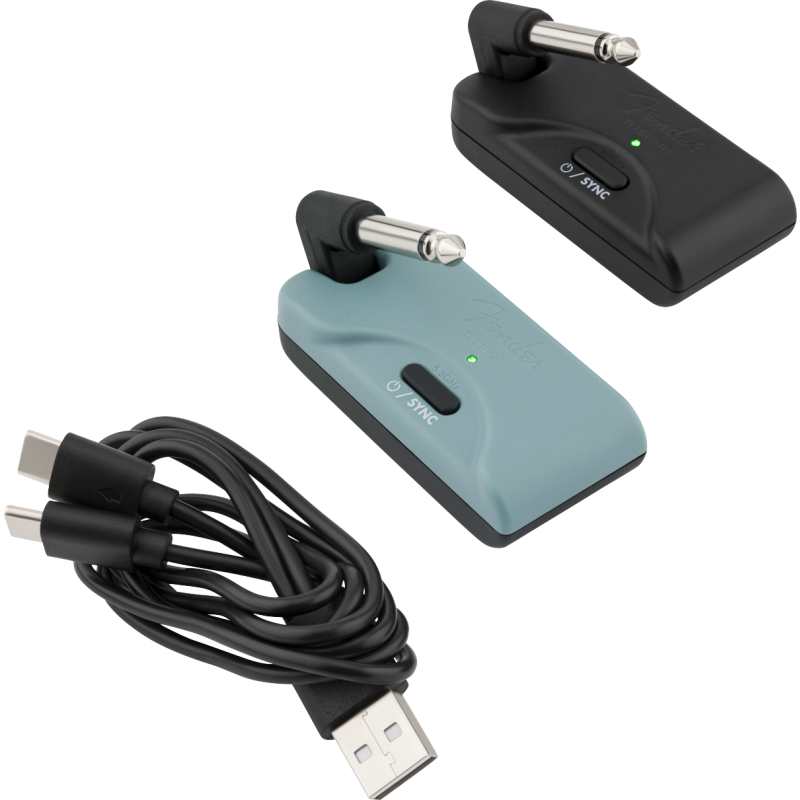 Fender Telepath Wireless System, Mystic Ice Blue and Black - Image 3