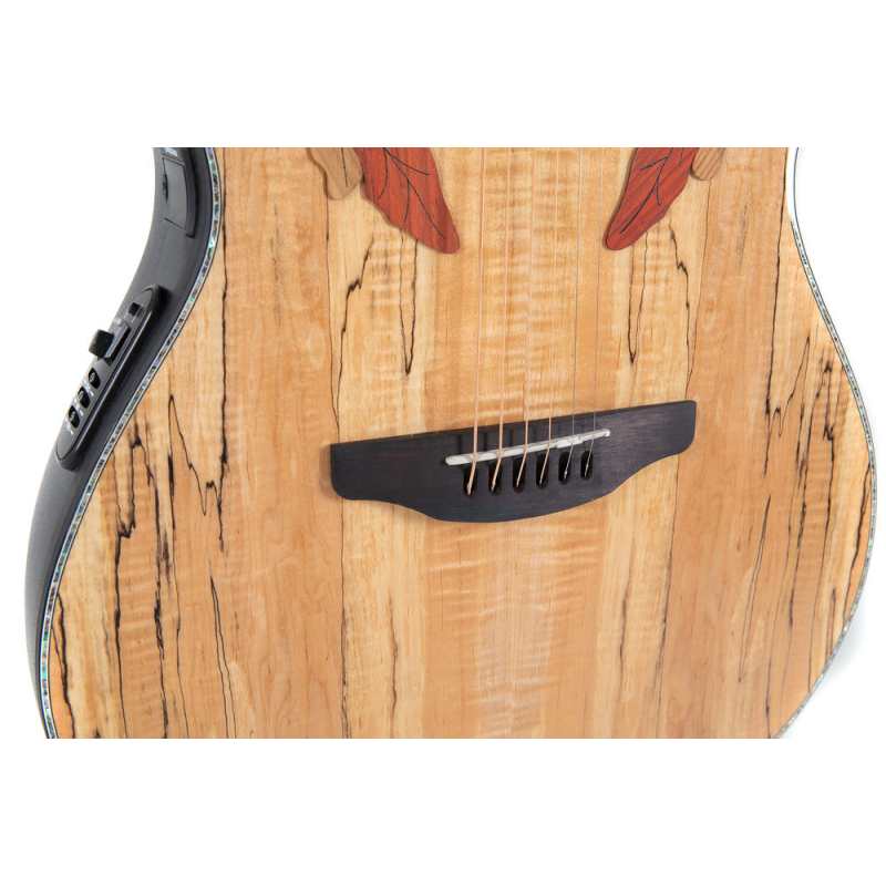 Ovation CE44P Celebrity Elite Plus, Mid Cutaway, Natural Spalted Maple - Image 6