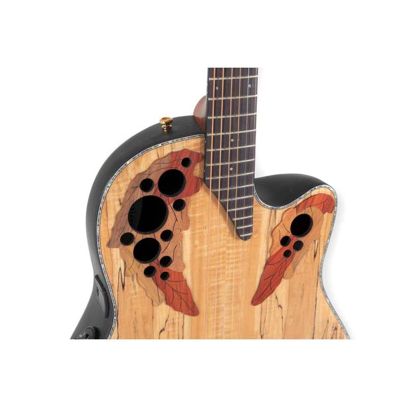 Ovation CE44P Celebrity Elite Plus, Mid Cutaway, Natural Spalted Maple - Image 7
