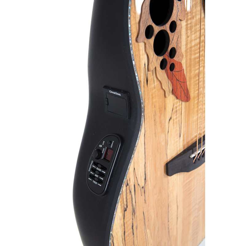 Ovation CE44P Celebrity Elite Plus, Mid Cutaway, Natural Spalted Maple - Image 2