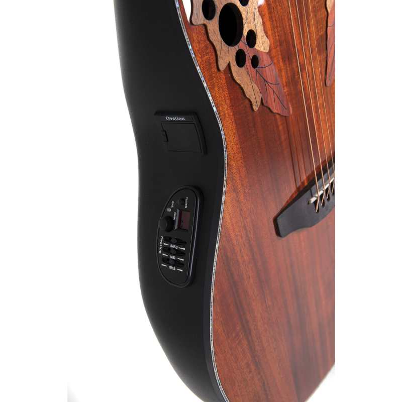 Ovation CE44P Celebrity Elite Plus, Mid Cutaway, Figured Koa - Image 2