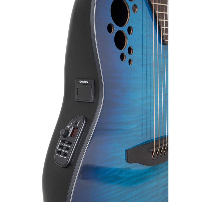 Ovation CE44P Celebrity Elite Plus Ltd 2024, Blue Flamed Maple - Image 2