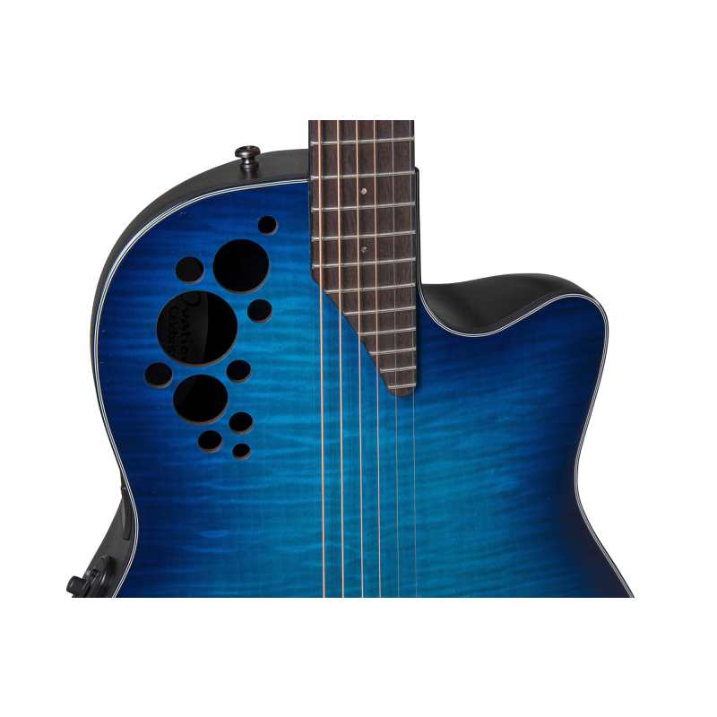 Ovation CE44P Celebrity Elite Plus Ltd 2024, Blue Flamed Maple - Image 3