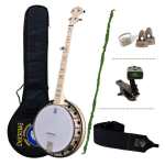 Deering Goodtime Bluegrass Beginner Banjo Package