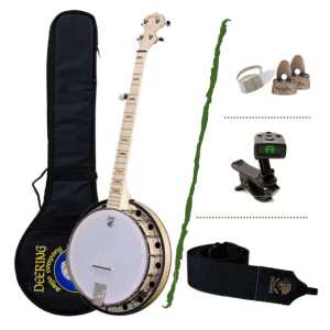 Deering Goodtime Bluegrass Beginner Banjo Package