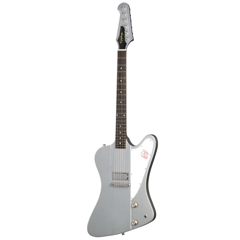 Epiphone Inspired By Gibson Custom 1963 Firebird I in Silver Mist with Hardcase - Image 6