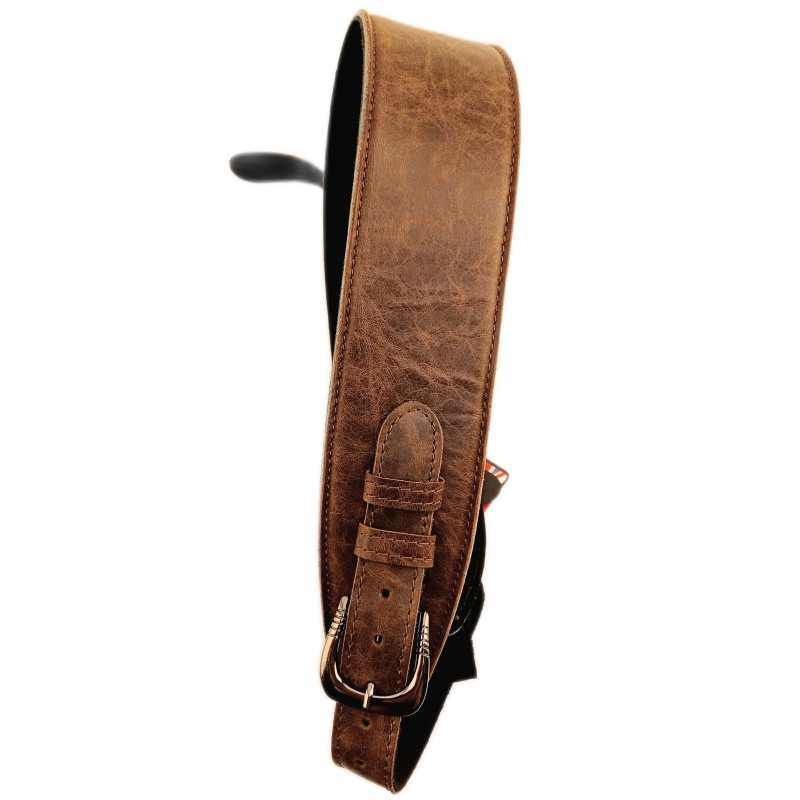 Levin 2.5" Flexi Soft Leather adjust buckle Guitar Strap (LS-G-FSL-A-250-BROWN)