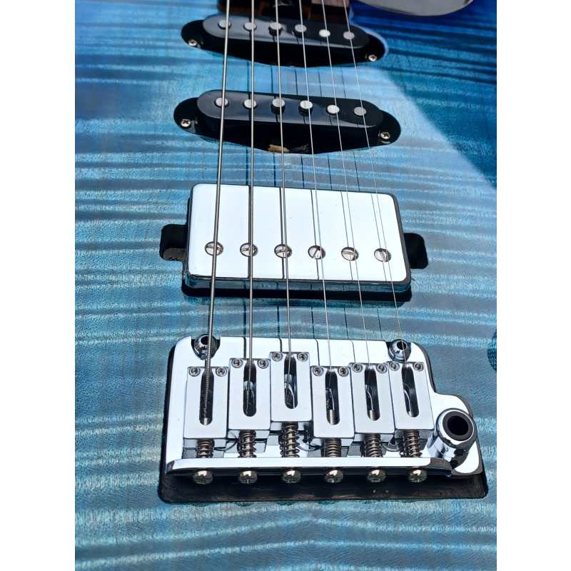 Cream T Custom Shop Polaris HSS, Sirius Blue (Fixed Pickup) - Image 15