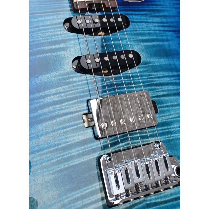 Cream T Custom Shop Polaris HSS, Sirius Blue (Fixed Pickup) - Image 16