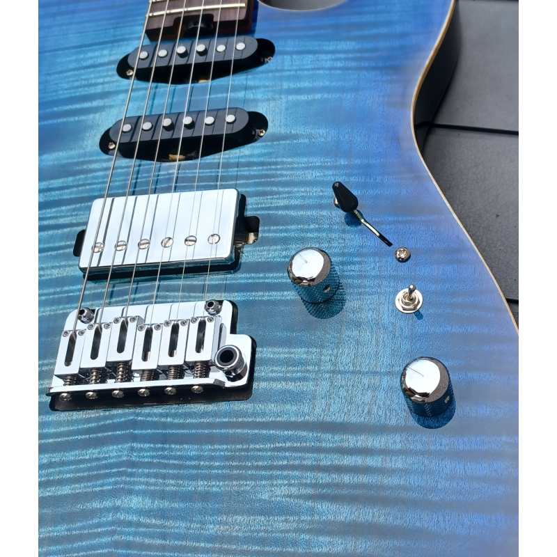 Cream T Custom Shop Polaris HSS, Sirius Blue (Fixed Pickup) - Image 17