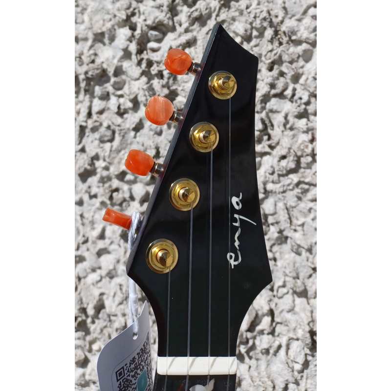 Enya EUC-M6 Concert Acoustic Ukulele, Blue - Image 3