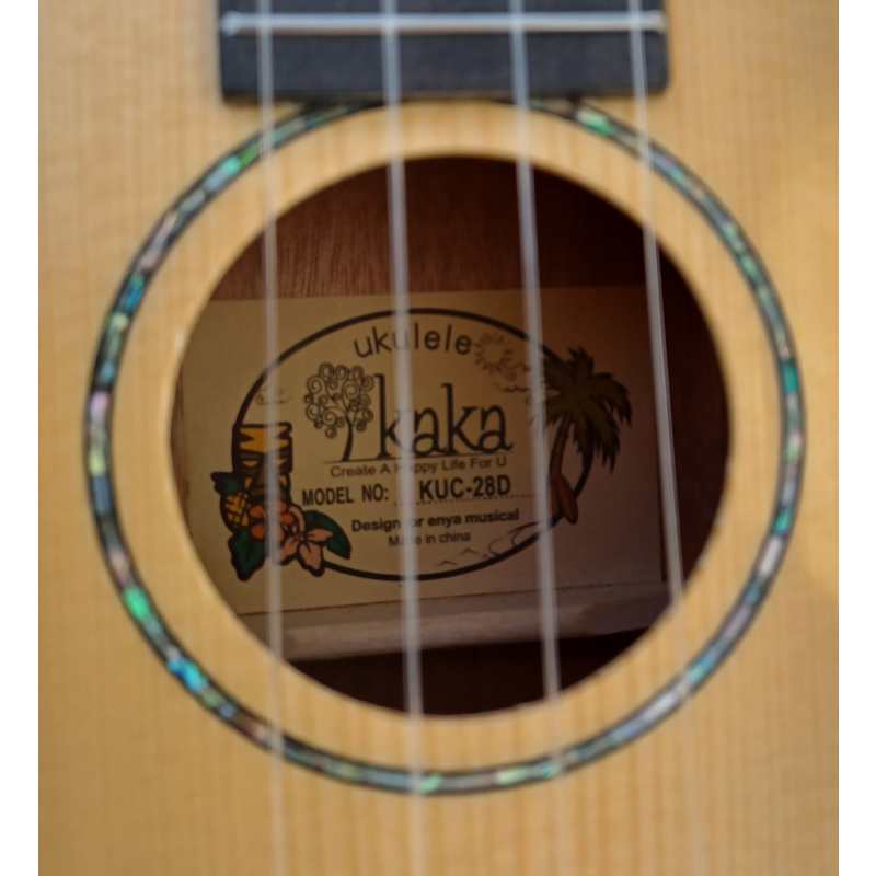 Kaka KUC-28D Solid Top Concert Ukulele (KUC28D) - Image 6