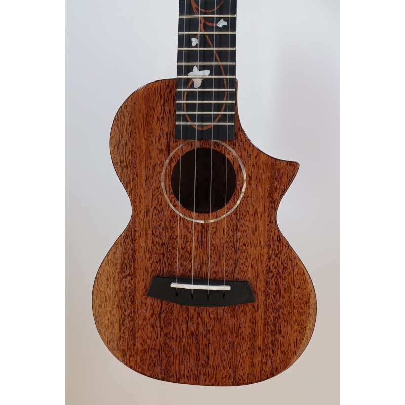 Enya EUC-M6 Concert Acoustic Ukulele, Brown Natural Gloss - Image 3