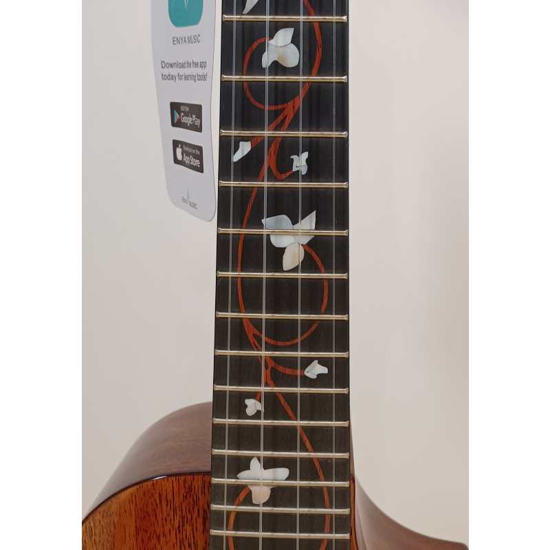 Enya EUC-M6 Concert Acoustic Ukulele, Brown Natural Gloss - Image 6