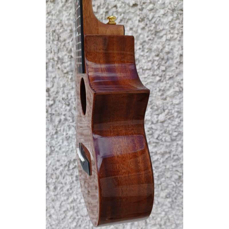 Enya EUC-M6 Concert Acoustic Ukulele, Brown Natural Gloss - Image 12