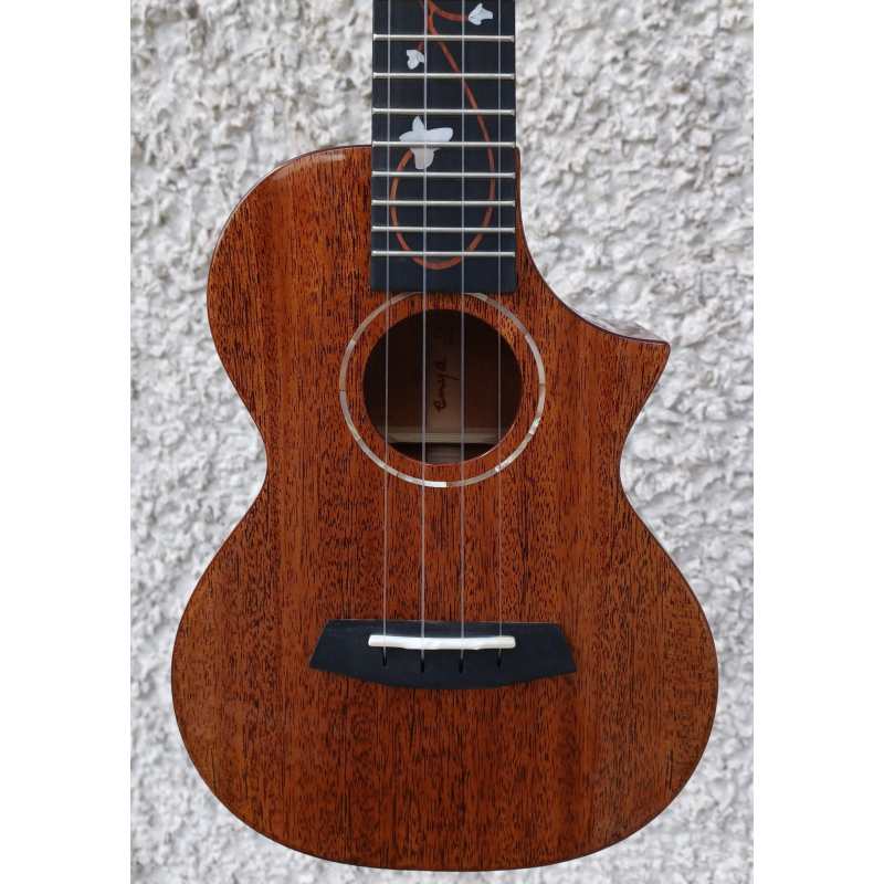 Enya EUC-M6 Concert Acoustic Ukulele, Brown Natural Gloss - Image 13
