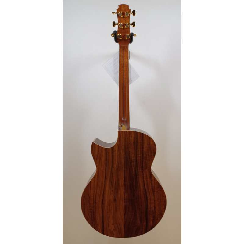 Maestro Private Collection Raffles Small Jumbo Electro Acoustic Guitar (Solid Adirondack Spruce Top & Solid Pacific Koa B&S) with LR Baggs Anthem & Premium Polycarbonate Hardcase (RA-KO-CSB-AX) - Image 21