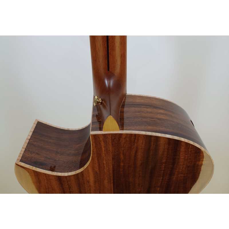 Maestro Private Collection Raffles Small Jumbo Electro Acoustic Guitar (Solid Adirondack Spruce Top & Solid Pacific Koa B&S) with LR Baggs Anthem & Premium Polycarbonate Hardcase (RA-KO-CSB-AX) - Image 5