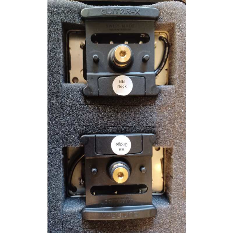 Cream T Pickups Bernie Marsden Berniebuckers BB Based on "The Beast", Raw Nickel, GX Set - Image 2