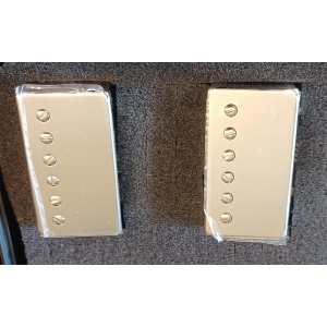 Cream T Pickups WB Billy F Gibbons Whiskerbuckers, Raw Nickel, GX Set