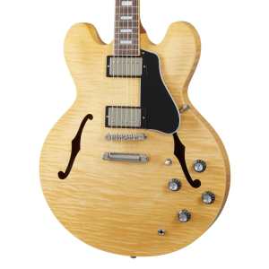 Gibson ES-335 Figured Top, 60s Block Inlay in Antique Natural with Hardcase (ES335 - ES35F00ANNH1)