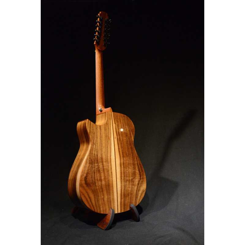 Maestro Original Rosetta 12 string Electro Acoustic Guitar With Hardcase (RO-KO-CSB-AT-12) - Image 2