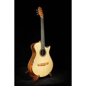 Maestro Crossover Series Vera Modern 00 Electro Nylon-String Guitar (Solid German Spruce Top & Solid Santos Rosewood B&S) with LR Baggs Anthem SL Pickup & Hardcase (VE-SR-CSB-GY)