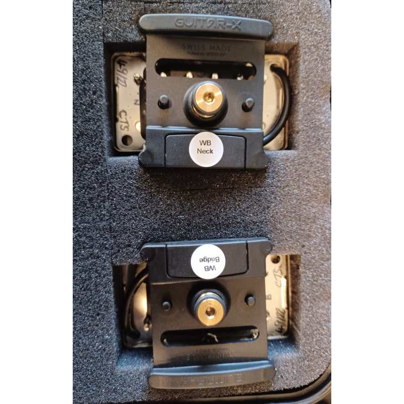 Cream T Pickups WB Billy F Gibbons Whiskerbuckers, Raw Nickel, GX Set - Image 3